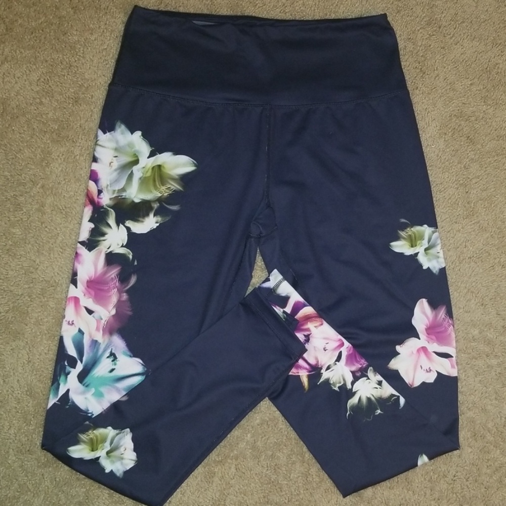 Pural Floral Ink High Waist Leggings